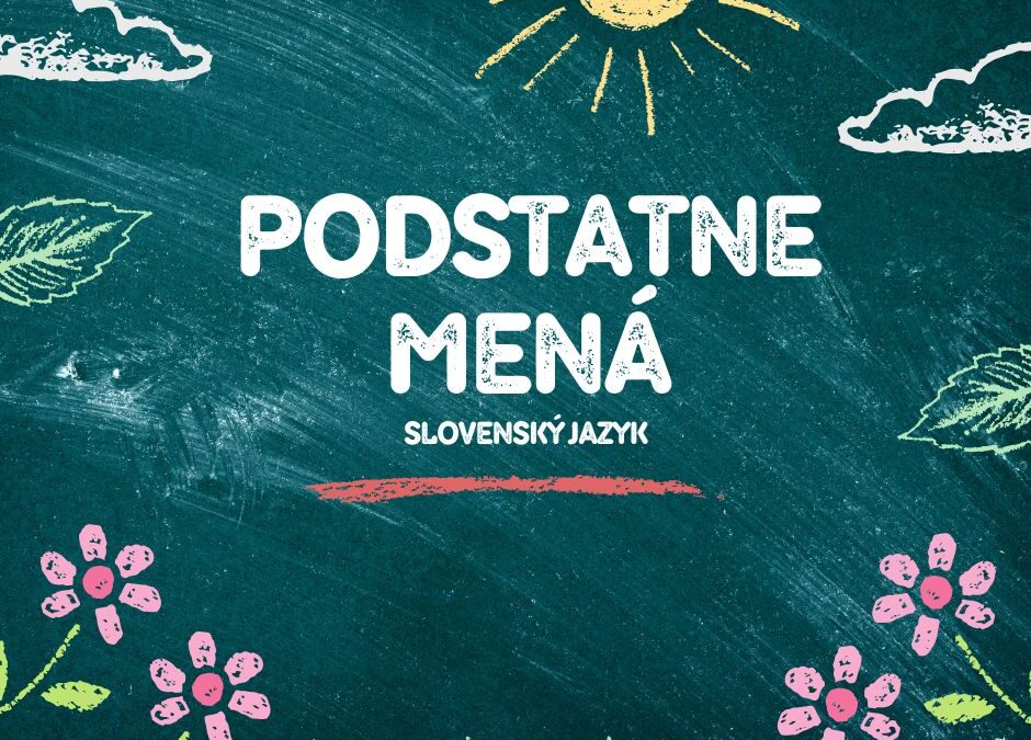 Podstatné mená